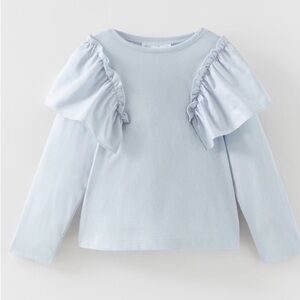 Zara NEW Kids Light Blue Casual Top